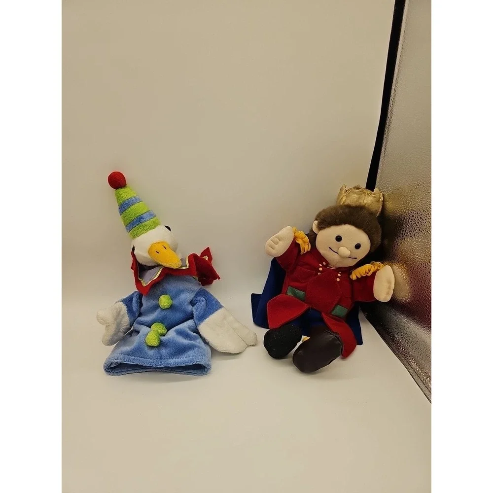 RESTORATION HARDWARE CLOWN DUCK HAND PUPPET PLUSH  COURT JESTER 10